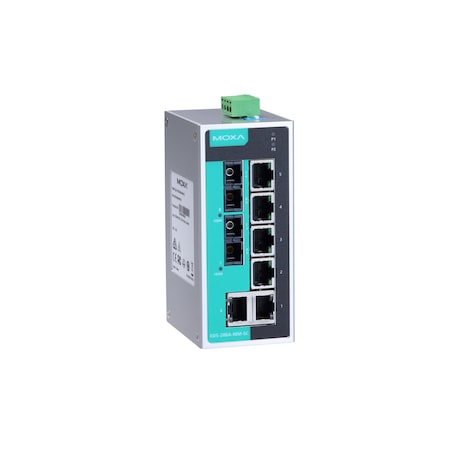 Moxa Unmgd Eth. Swtch W/ 6 10/100Baset(X)Ports, M1Eds208Ammsc EDS-208A-MM-SC